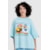 CAMISETA BOXY LEMBRANCINHA BAW X DESGOSTO AZUL CLARO M