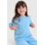 CAMISETA NEW OVER KIDS BASIC LOGO AZUL 12