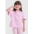 CAMISETA NEW OVER KIDS BASIC LOGO ROSA 08