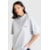 CAMISETA OVERSIZED BOX LOGO CINZA MESCLA CLARO GG