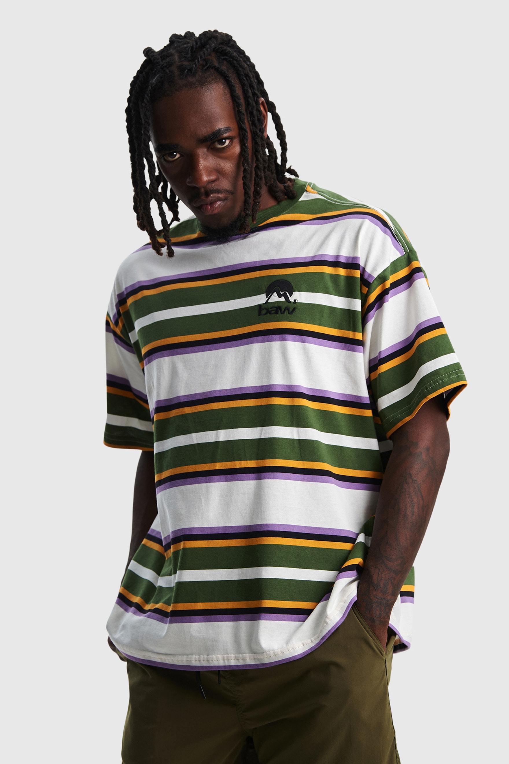 CAMISETA OVERSIZED STRIPED OUTDOOR