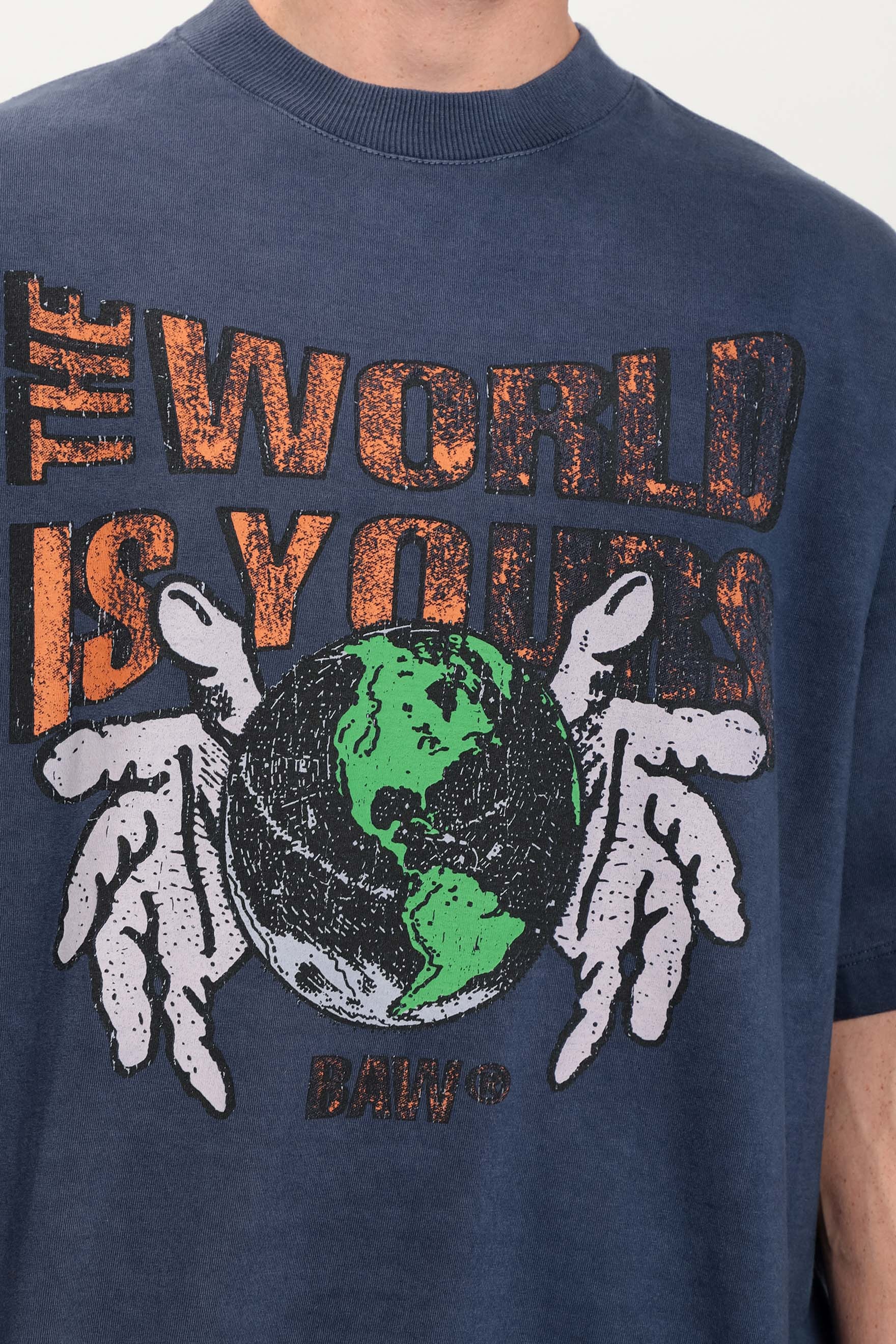 CAMISETA OVERSIZED THE WORLD IS YOURS