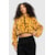 HOODIE CROPPED FAUX FUR BAW LEOPARD CARAMELO G