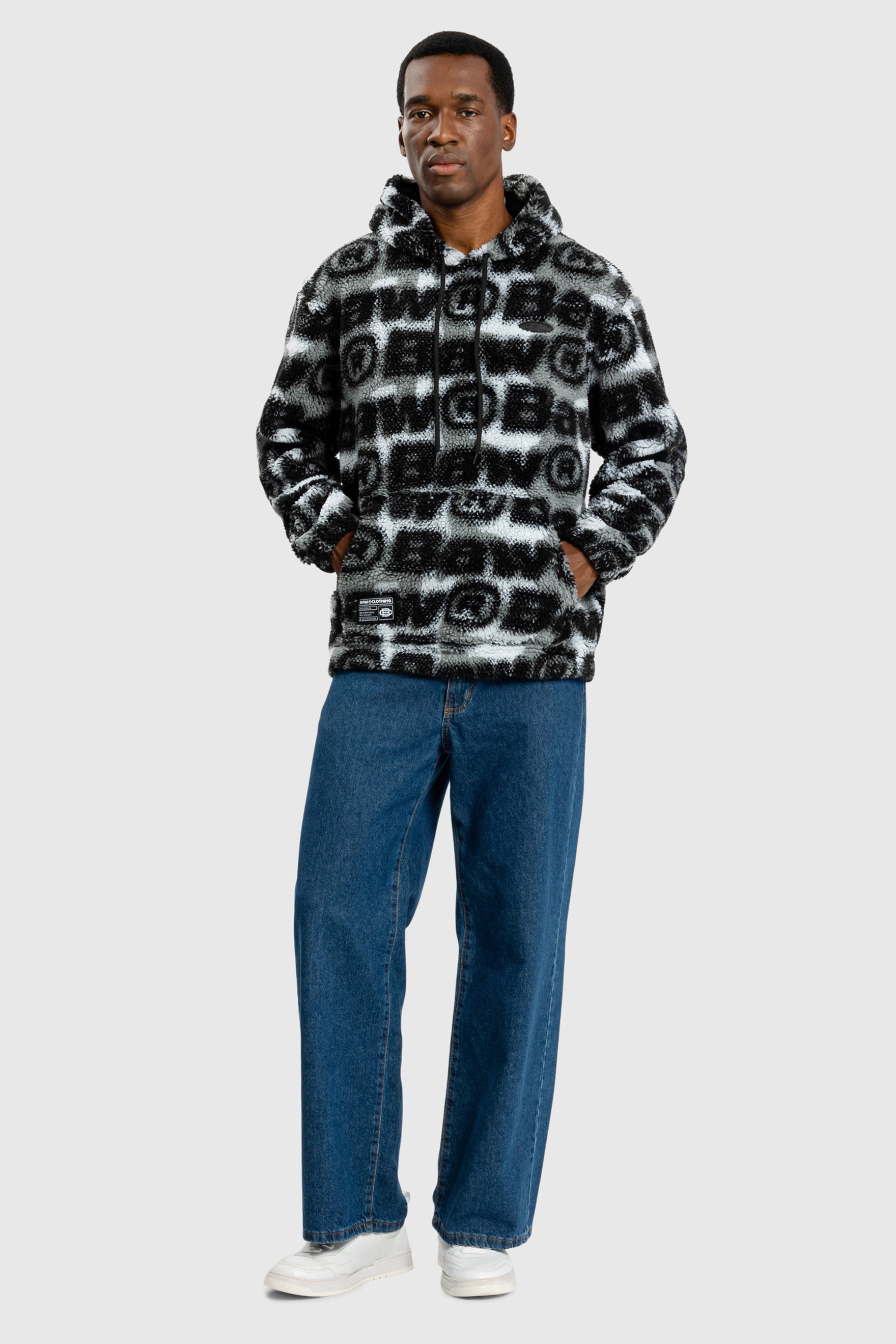 HOODIE SHERPA HALF TONE