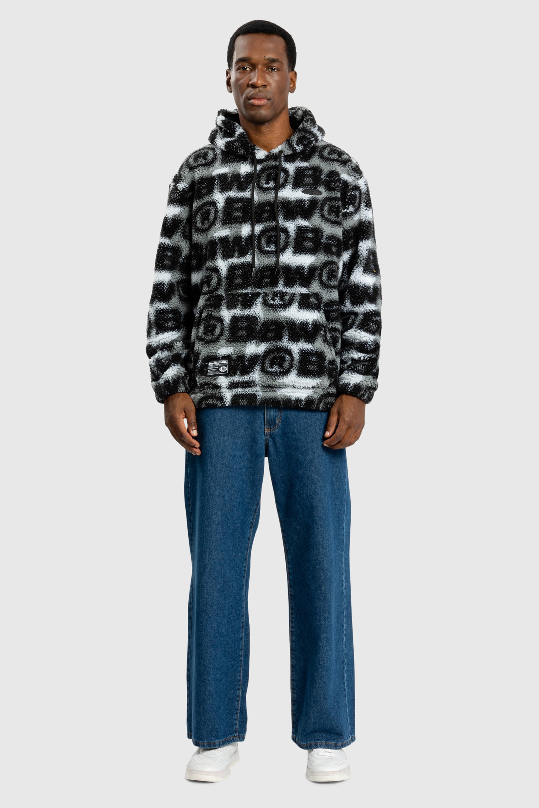 HOODIE SHERPA HALF TONE