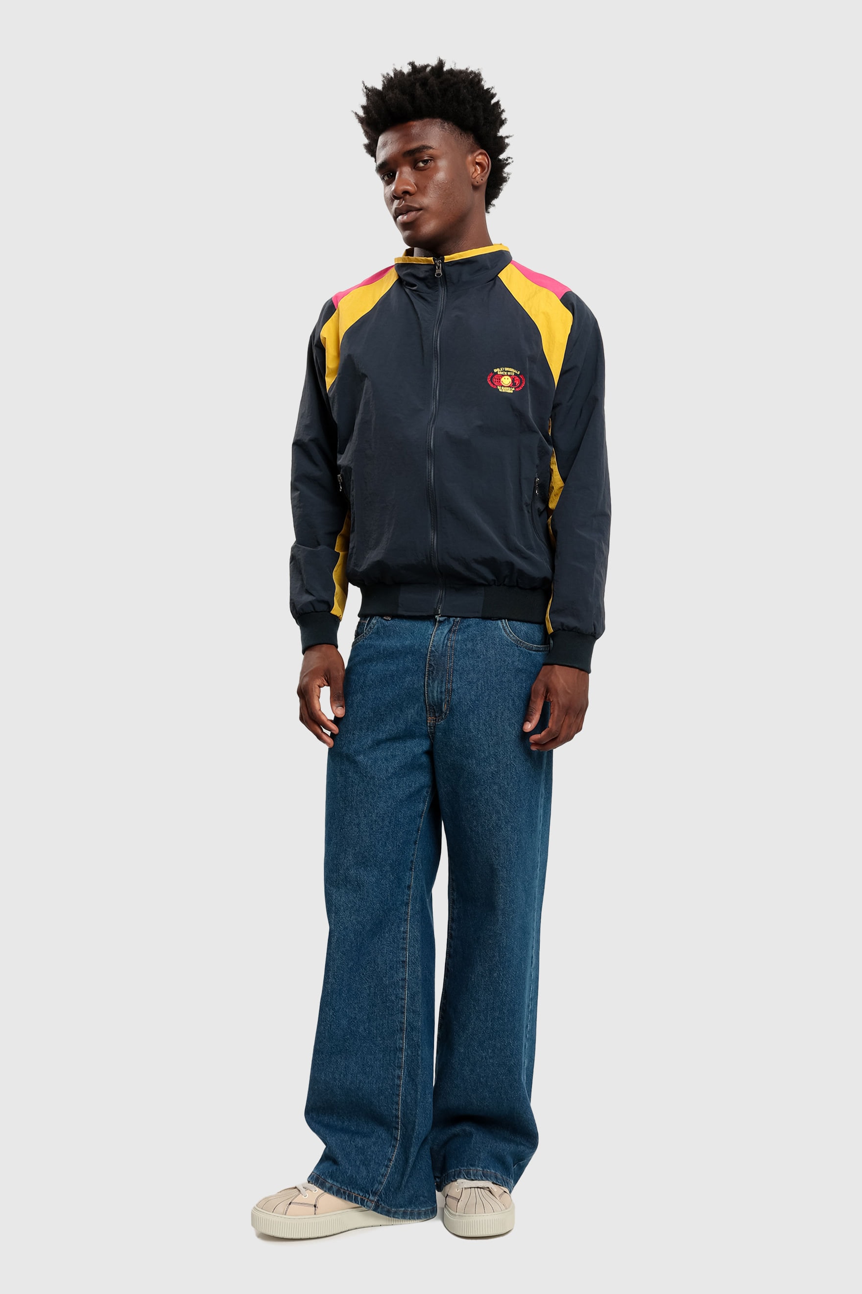 JAQUETA BOMBER RECORTES BAW X SMILEY