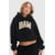 MOLETOM CROPPED BAW PRINTS CHEETAH PRETO P
