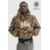MOLETOM CROPPED BAW PRINTS CHEETAH BEGE M