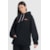 MOLETOM HOODIE SHERPA FLOWER PRETO P