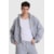 MOLETOM HOODIE ZIP BAW STAFF CINZA MESCLA  M