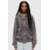 MOLETOM HOODIE ZIP DESTROYED CINZA G