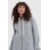 MOLETOM HOODIE ZIP PATCH LOGO CINZA MESCLA CLARO P