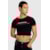 TOP CROPPED  STREET RACING PRETO/VERMELHO GG