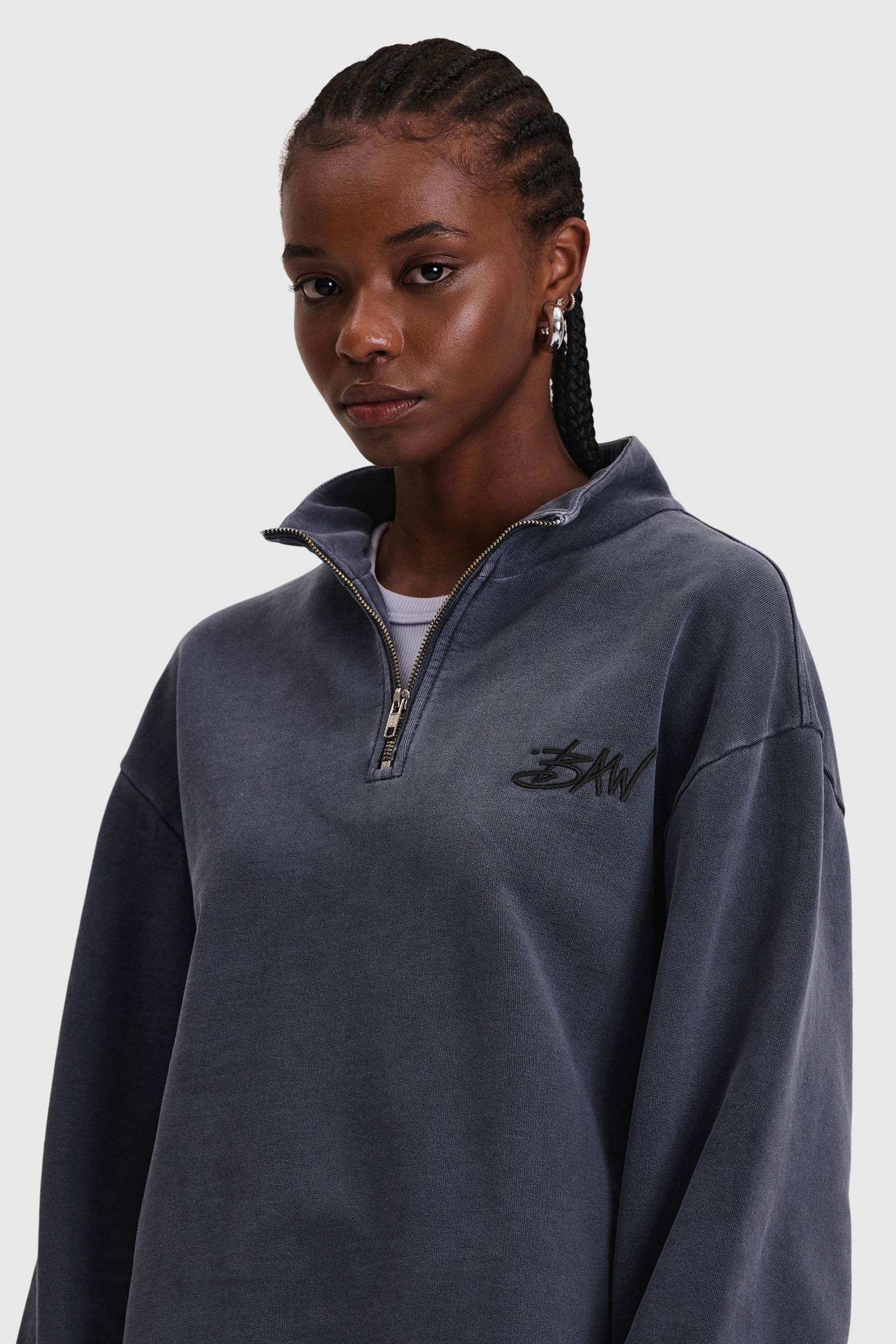 archive Boneville high neck half zip ロンT TURTLENECK HALF ZIP BAW SUBSCRIPT